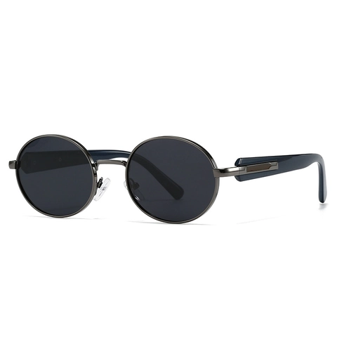 Occhiali Da Sole Polarizzati Rotondi Retro Per Uomo Donna Protezione UV400 Montatura Vintage In Metallo PC Moda Classica