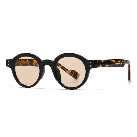 Occhiali Da Sole Rotondi Vintage Montatura Circolare Retrò Protezione UV400 Con Rivetti In Metallo Per Donna Uomo