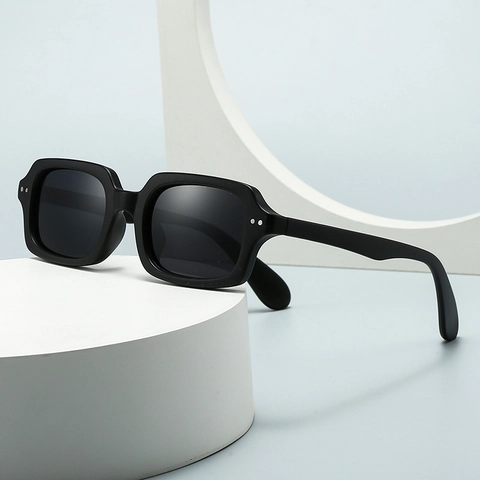 Square Polarized Sunglasses Retro Rectangular PC Frame UV400 Protection Eyewear For Men Women Fashion