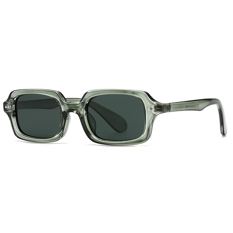 Square Polarized Sunglasses Retro Rectangular PC Frame UV400 Protection Eyewear For Men Women Fashion