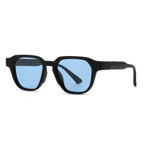 Polarized Sunglasses Retro Geometric Polygon Plastic Frame UV400 Protection INS Style Modern Street Photography Eyewear