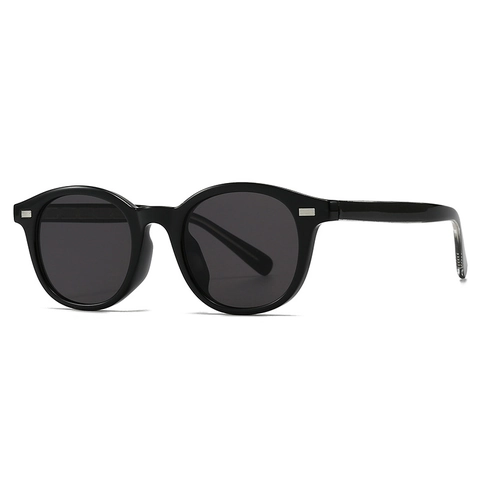 Lunettes De Soleil Rondes Rétro Monture PC Protection UV400 Mode Classique Unisexe Style Streetwear