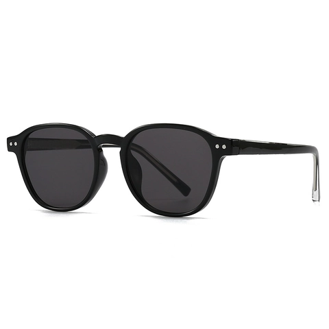 Lunettes De Soleil Rondes Rétro Monture PC Vintage Protection UV400 Lunettes Style Boston Tendance Pour Hommes Et Femmes