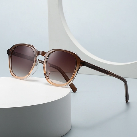Retro Ronde Zonnebril UV400 Bescherming PC Frame Hars Lens Moderne Trendy Brillen Voor Heren Dames