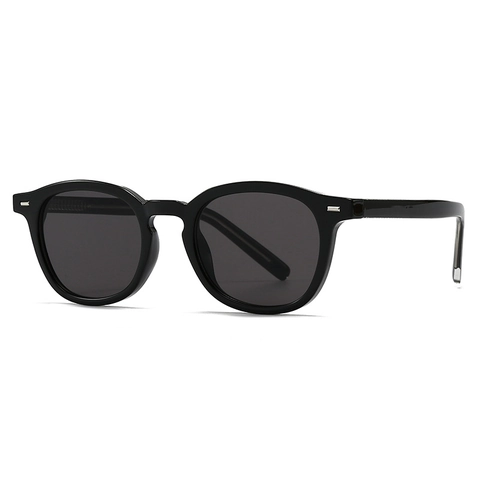 Lunettes De Soleil Rondes Vintage Pour Hommes Femmes Protection UV400 Style INS Rétro Monture Plastique Verre Résine