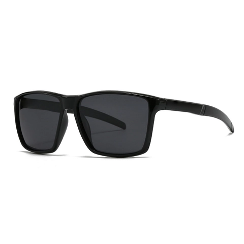 Square Polarized Sunglasses For Men Women UV400 Protection Plastic Frame PC Lens Trendy INS Style Lightweight Eyewear