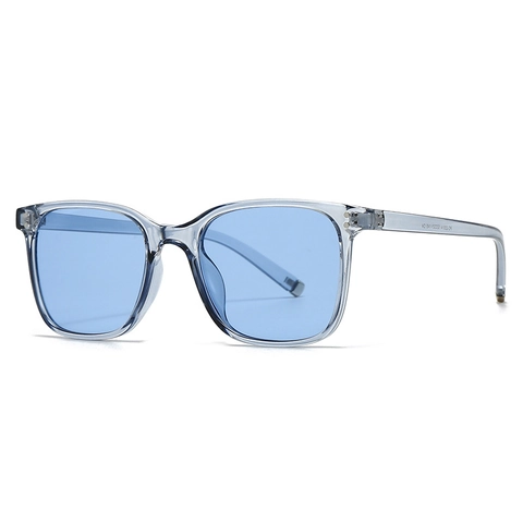 Square Sunglasses Retro Modern Double Bridge PC Frame UV400 Protection INS Style Rivet Decor For Men Women