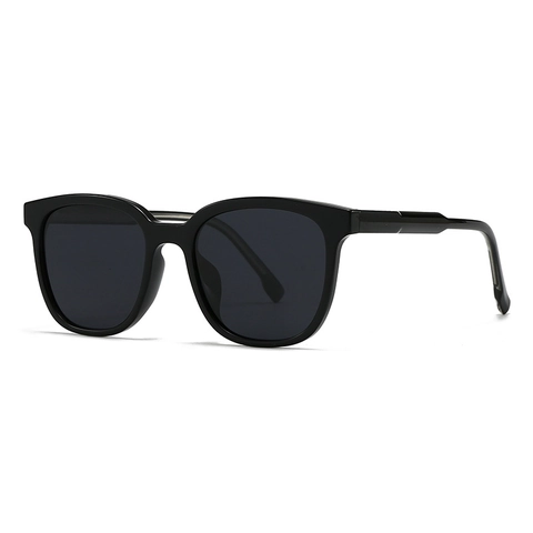 Fashion Polarized Sunglasses UV400 Protection Large Square Round Frame PC Eyewear For Men And Women Outdoor Driving