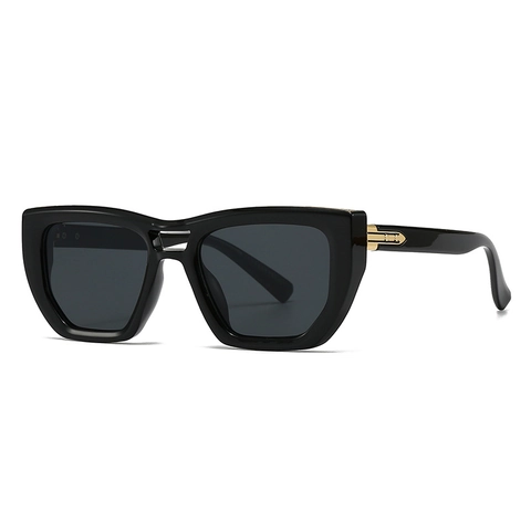 Modern Square Cat Eye Sunglasses Retro Fashion Large PC Frame Resin Lens UV400 Protection For Women Men