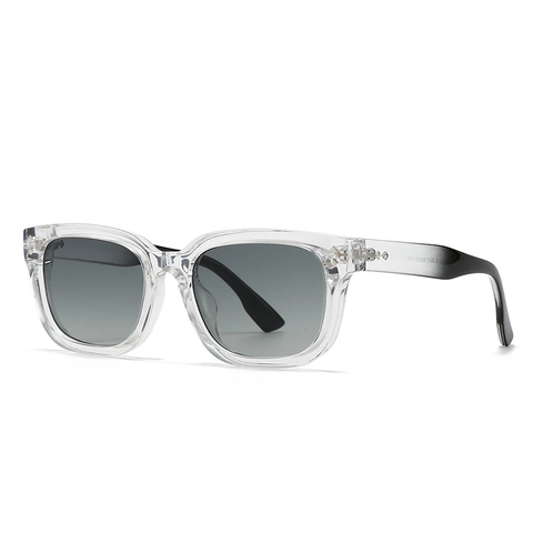 Retro Square Sunglasses Large PC Frame UV400 Protection Gradient Lenses Fashion Eyewear Men Women