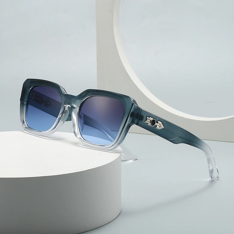 Square Frame Sunglasses UV400 Protection Plastic Frame With Metal Arrow Decoration Retro Modern Fashion Eyewear For Men Women