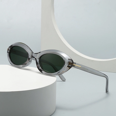 Gafas De Sol Ovaladas Retro Protección UV400 Montura De Plástico Y Lentes De PC Gafas De Moda Moderna Vintage Para Hombre Mujer