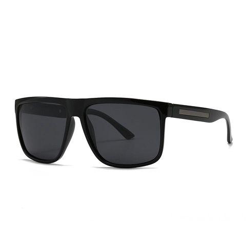 Polarized Square Sunglasses For Men And Women UV400 Protection PC Frame With Metal Decoration Retro INS Fashion Style