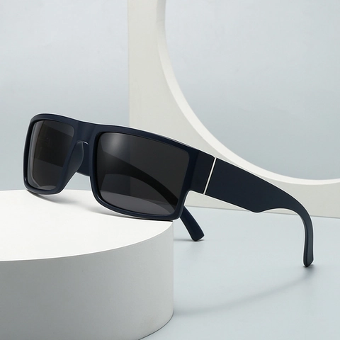 Polarized Square Sunglasses Plastic Frame UV400 Protection Retro INS Style For Men Driving Outdoor