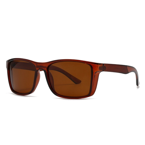 Occhiali Da Sole Polarizzati Montatura PC Protezione UV400 Stile Retro Quadrato Per Uomini Donne