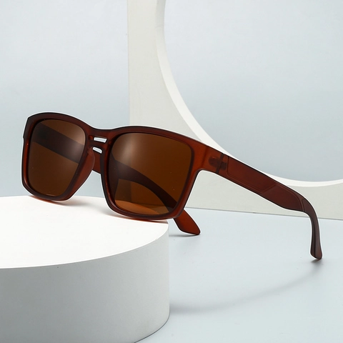 Square Polarized Sunglasses UV400 Protection Plastic Frame PC Lens Trendy INS Style Modern Eyewear For Men Women