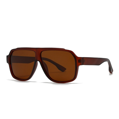 Quadratische Polarisierte Sonnenbrille UV400 Schutz PC Material Retro INS Stil Modisch Für Herren Damen
