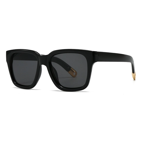 Square Sunglasses Large Frame Retro Modern Fashion UV400 Protection PC Eyewear For Women Men