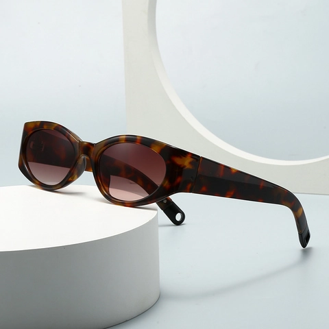 Gafas De Sol Ovaladas Retro Montura PC Protección UV400 Moda Cat Eye Vintage Para Mujeres Hombres Estilo Y2K