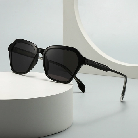 Fashion Geometric Polygonal Sunglasses Retro PC Frame UV400 Protection Vintage Irregular Eyewear For Men And Women
