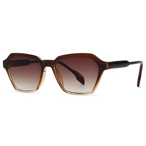 Fashion Geometric Polygonal Sunglasses Retro PC Frame UV400 Protection Vintage Irregular Eyewear For Men And Women