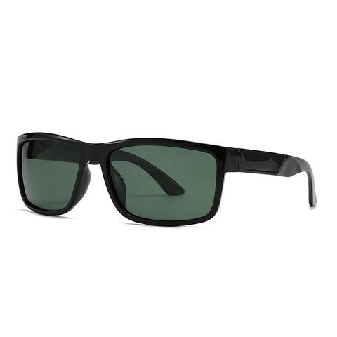 Square Frame Polarized Sunglasses PC Plastic UV400 Protection Trendy Outdoor Driving Travel Eyewear For Men Women
