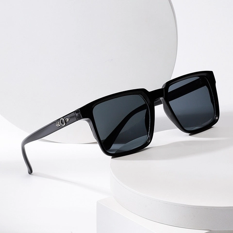 Square Sunglasses UV400 Protection Large Frame Plastic Metal Retro Fashion Sun Glasses For Men Women Outdoor
