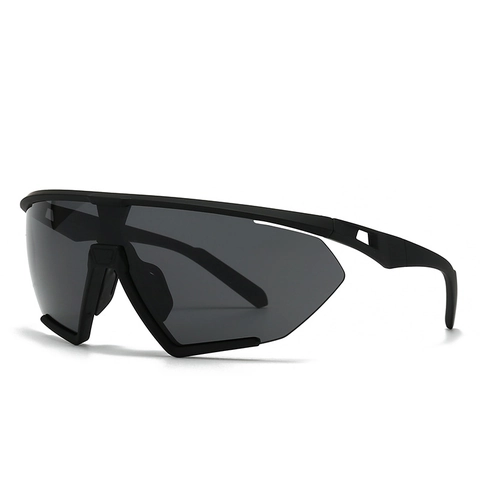 Oversized One-Piece Wrap Around Sports Sunglasses UV400 Protection PC Frame Shield Glasses For Cycling Outdoor Men Women Eyewear