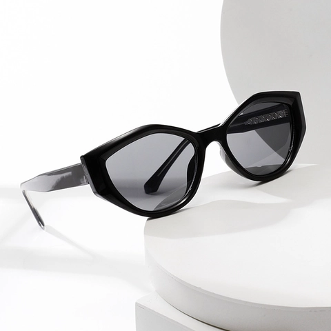 Fashion Square Cat Eye Sunglasses UV400 PC Lens Plastic Metal Frame Oversized Geometric Retro Trendy Outdoor Travel