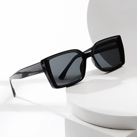 Gafas De Sol Cuadradas Retro Protección UV400 Lentes PC Montura Plástico Metal Moda Para Hombres Mujeres