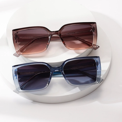 Gafas De Sol Cuadradas Retro Protección UV400 Lentes PC Montura Plástico Metal Moda Para Hombres Mujeres