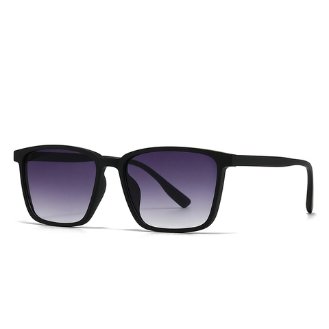Vintage Vierkante Zonnebril Retro Dubbele Brug UV400 Bescherming Unisex Mode Brillen PC Lens Frame