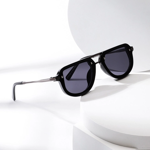 Gafas De Sol Pilot Retro Para Hombres Y Mujeres Protección UV400 Plástico Metal Doble Puente Gafas De Moda Exterior