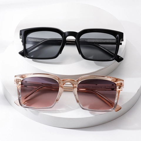 Retro Square Frame Sunglasses UV400 Protection PC Lens Fashion Eyewear For Men Women Outdoor Street Wear