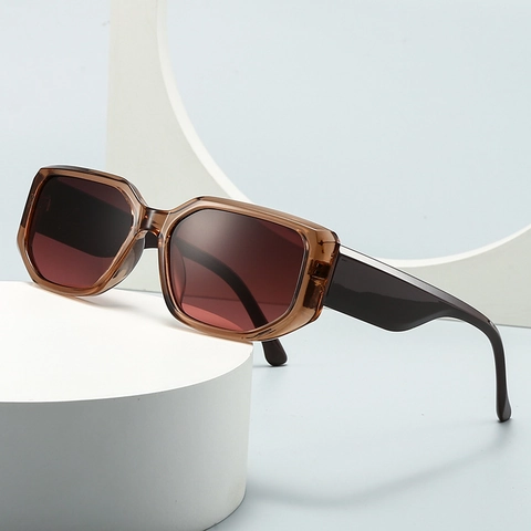 Retro Quadrat Sonnenbrille Damen Flat Top UV400 PC Linse Breite Bügel Klassische Outdoor Reisen Damen Mode Accessoire