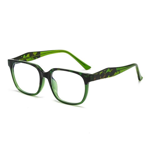 Occhiali Anti Luce Blu Quadrati Retro Moda Tartarugati Leopardo Montura PC Leggeri Per Donne