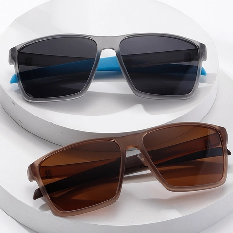 Square Polarized Sunglasses UV400 Protection PC Frame Retro Modern INS Style Outdoor Sporty Fashion Unisex Eyewear