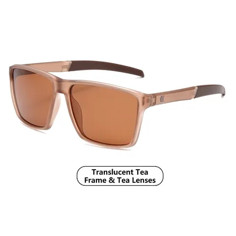 Square Polarized Sunglasses UV400 Protection PC Frame Retro Modern INS Style Outdoor Sporty Fashion Unisex Eyewear