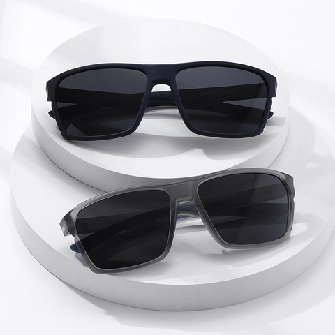 Gafas De Sol Polarizadas Cuadradas Marco Grande UV400 TR PC Material Ligero Para Hombres Mujeres Conducir Moda Aire Libre