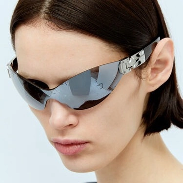 Lunettes de Soleil Carrées Masque Fashion Y2K Pour Hommes Femmes Style Industriel Futuriste UV400 Monture PC Verres AC Sport
