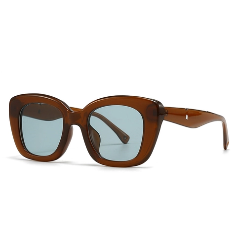 Retro Quadratische Sonnenbrille UV400 Schutz PC Rahmen Metall Pfeil Dekor Moderne Trendige Brillen Für Damen Herren
