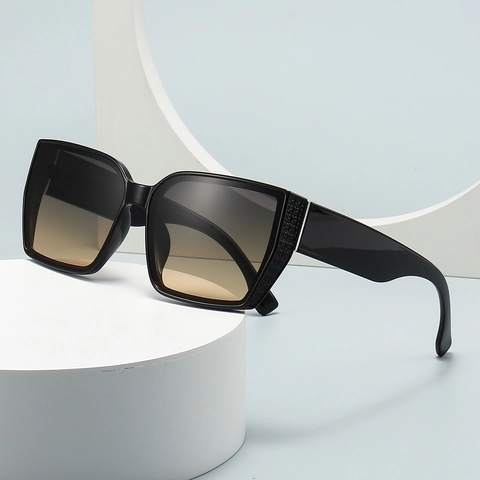 Oversized Square Sunglasses UV400 Protection PC Frame Gradient Lens Fashion Retro Eyewear For Men Women Outdoor