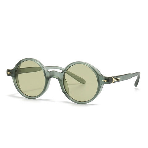 Retro Runde Sonnenbrille Mit PC Rahmen Und Metallpfeil Detail UV Schutz Vintage Mode Brille Für Herren Damen