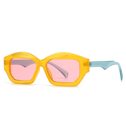 Women's Fashion Cat Eye Sunglasses Geometric Small Frame UV400 Protection Y2K Retro Trendy Sun Glasses For Travel Party