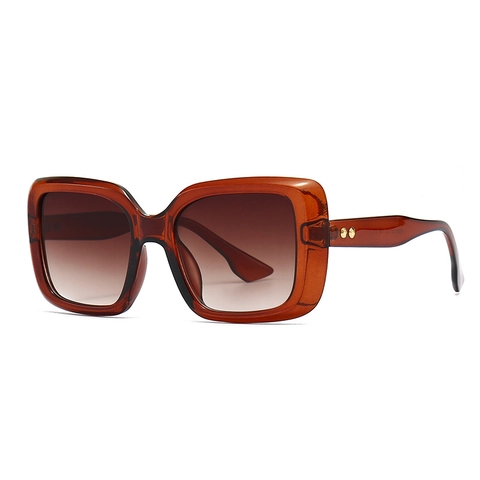 Moderne Vintage Quadratische Sonnenbrille Für Damen Herren UV400 Schutz Kunststoff Großer Rahmen INS Fashion Shades Für Reisen