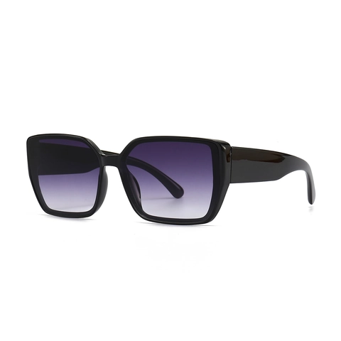 Square Oversized Sunglasses Retro Fashion PC Frame Gradient Lenses UV400 Protection For Women Men Travel Daily Accessories