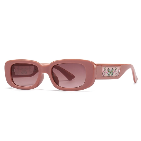 Occhiali Da Sole Rettangolari Con Motivo A Farfalla Stile Retro Y2K Protezione UV400 Montatura PC Moda Per Donna
