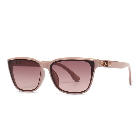 Fashion Square Sunglasses For Women Men UV400 Protection Gradient Lens PC Frame Metal Decoration Vintage Trendy Eyewear