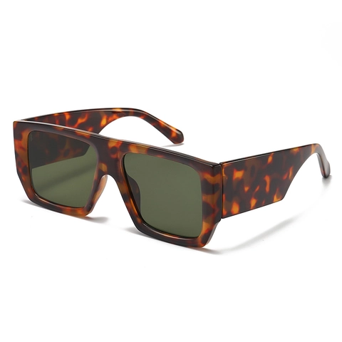 Gafas De Sol Cuadradas Oversize Moda Retro Polarizadas Protección UV400 Montura De Plástico Diseño Flat Top Unisex