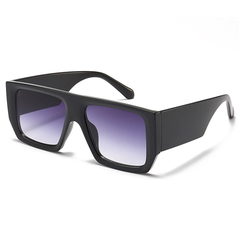 Gafas De Sol Cuadradas Oversize Moda Retro Polarizadas Protección UV400 Montura De Plástico Diseño Flat Top Unisex